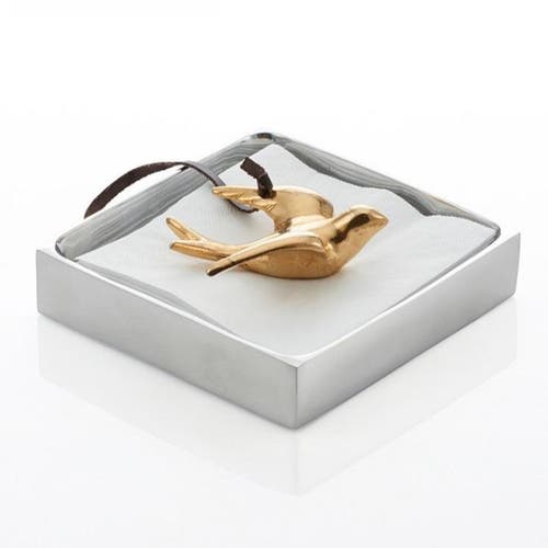 Lunares Dove Cocktail Napkin Holder In Silver
