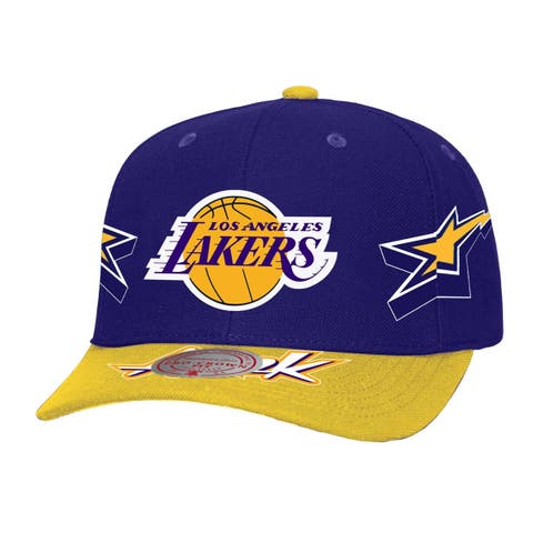 Men's Mitchell & Ness Purple/Gold Los Angeles Lakers AS2K Stars Pro Crown Adjustable Hat