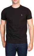 TailorByrd Vibrant Crewneck Mélange Cotton Blend T-Shirt