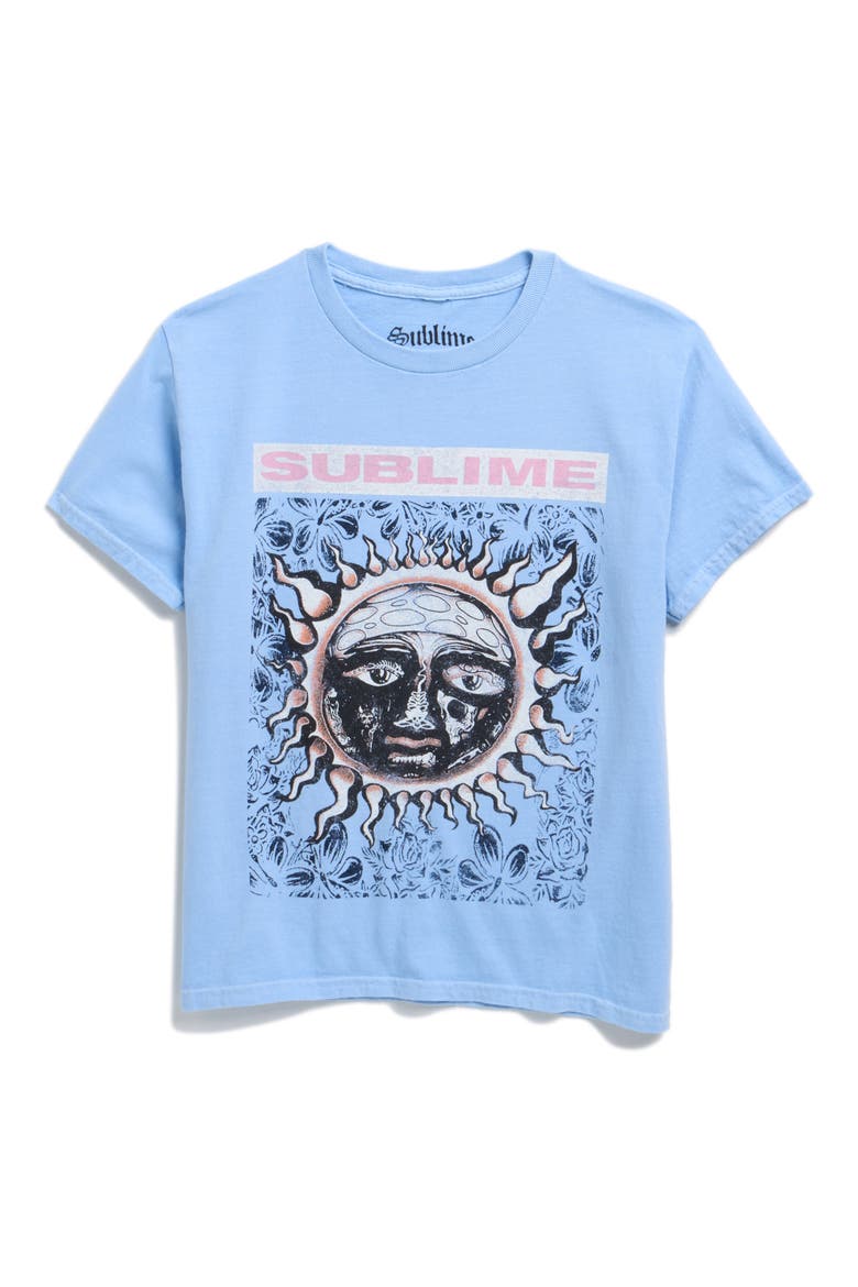 Kids' Sublime Sun Graphic T-Shirt, Main, color, LIGHT BLUE