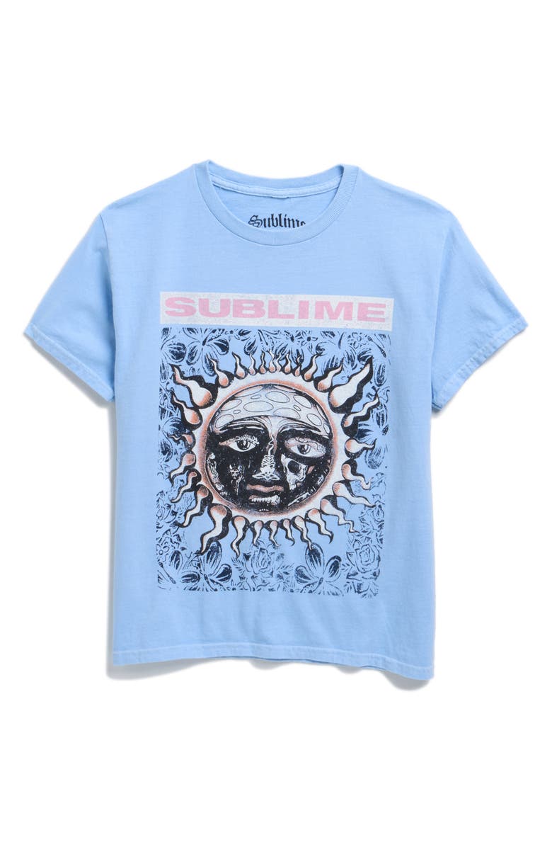 Merch Traffic Kids' Sublime Sun Graphic T-Shirt, Main, color, Light Blue