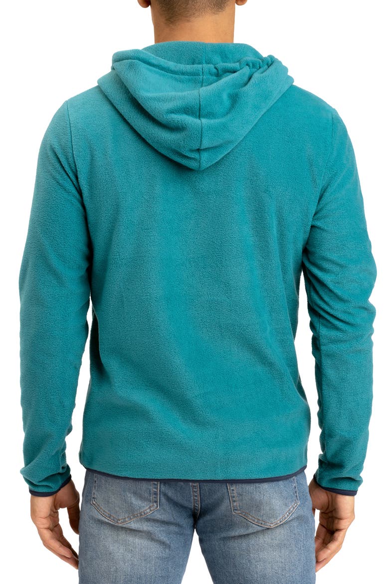 Forest Fleece Half Zip Hoodie, Alternate, color, PARROTFISH