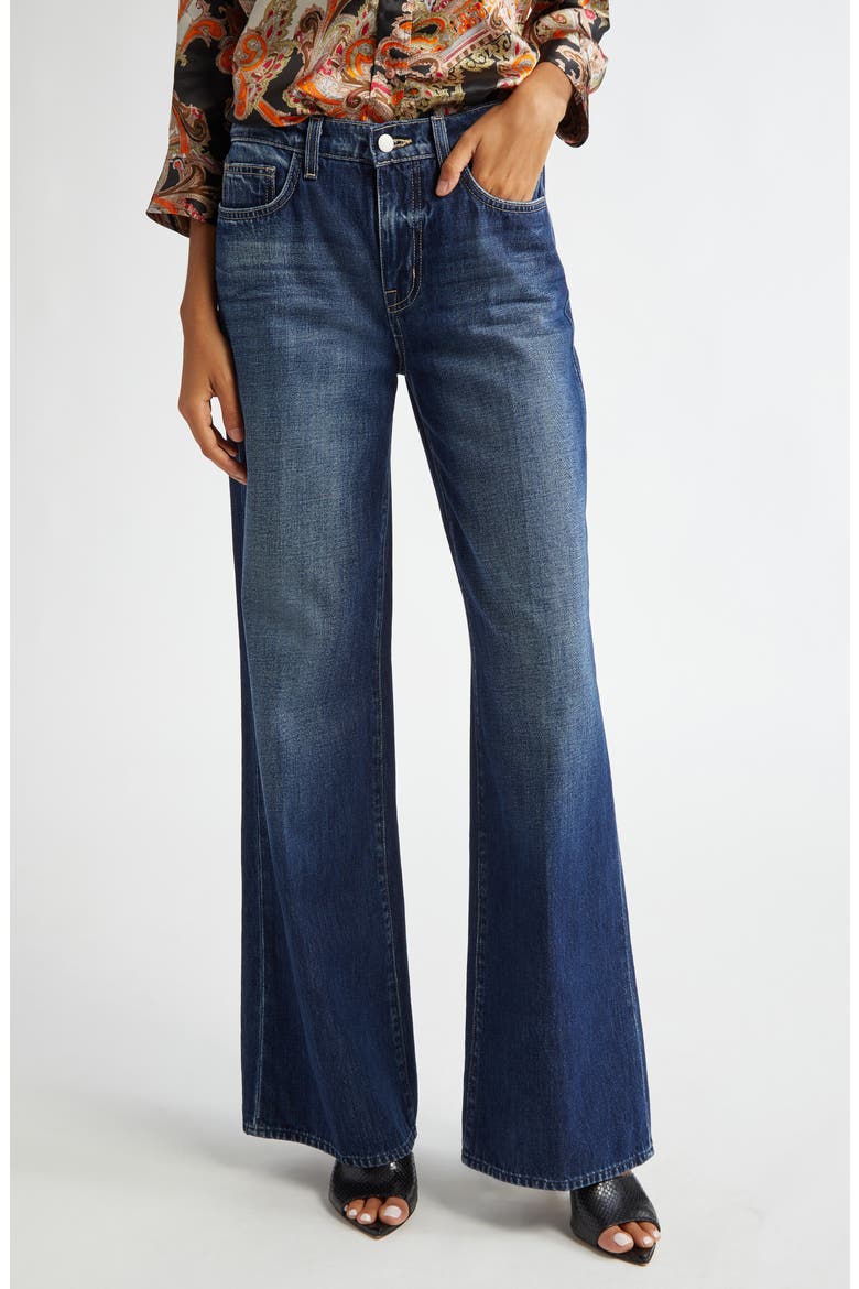 Alicent High Waist Wide Leg Jeans, Main, color, TRENTON
