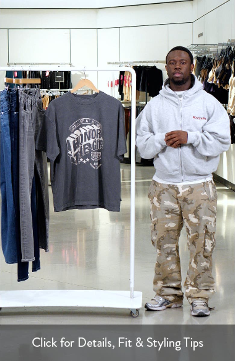 Raw Energy Oversize Graphic T-Shirt, sales video thumbnail