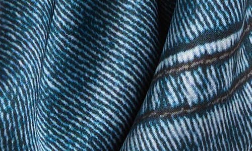 Rag & Bone Miramar Denim Print Silk Scarf In Blue