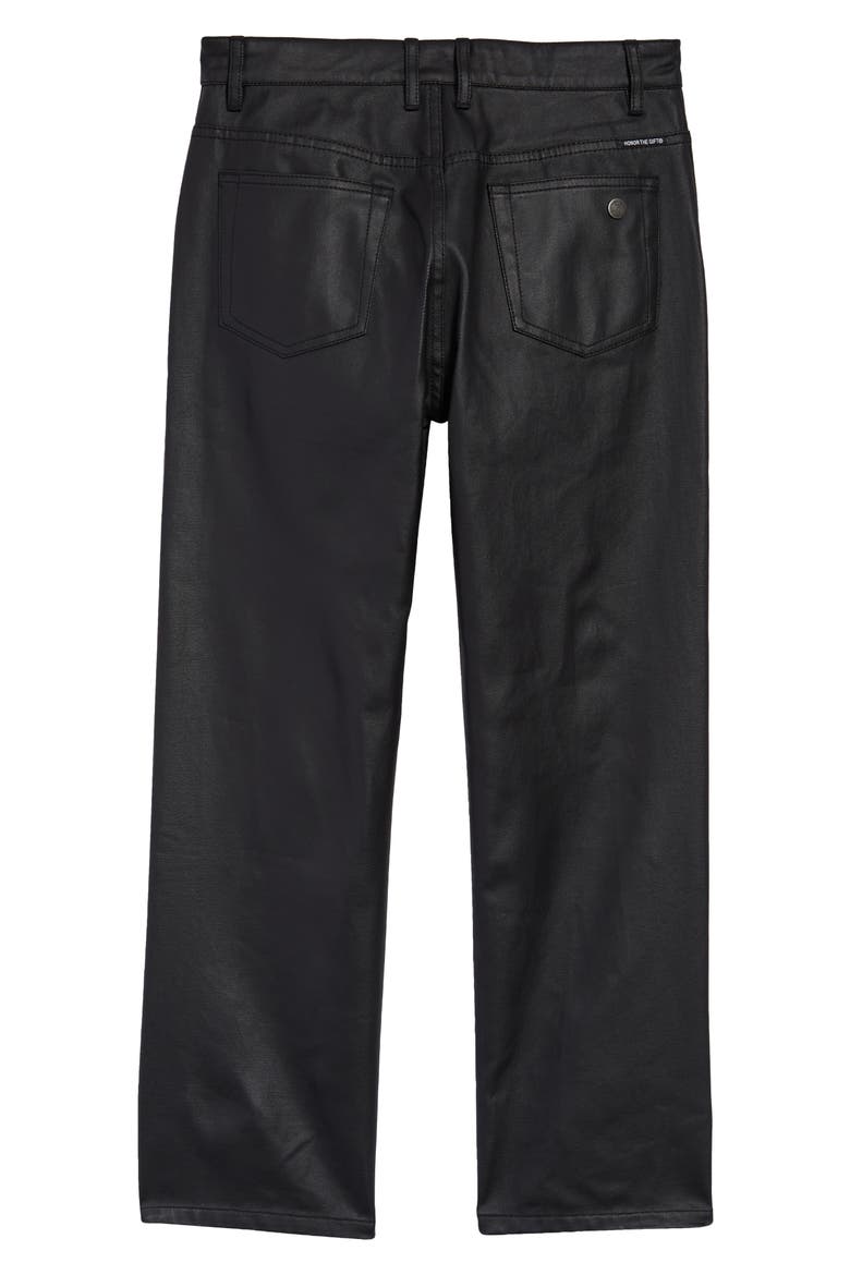 Kids' Waxed Jeans, Alternate, color, BLACK