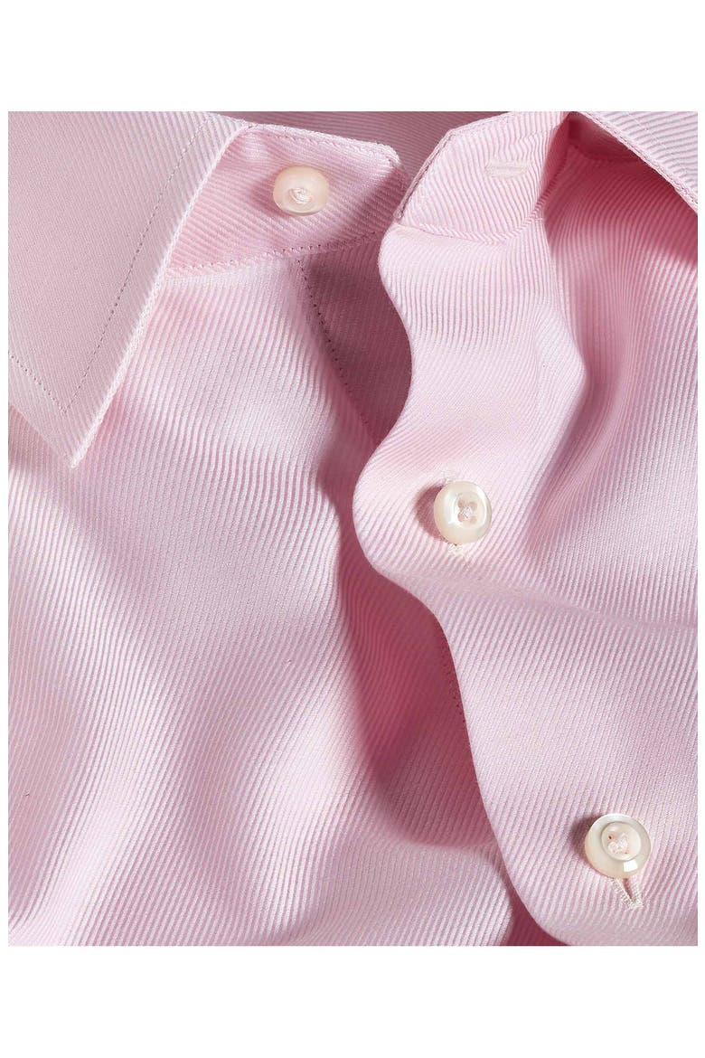 Slim Fit Stretch Twill Dress Shirt, Alternate, color, PINK