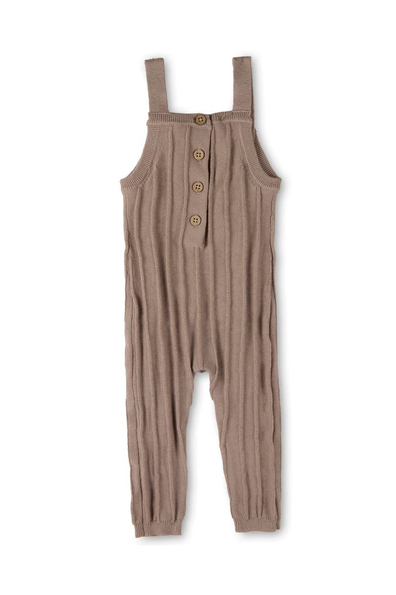 Raised 3D Knit Ribbed Jumpsuit, Main, color, Almond