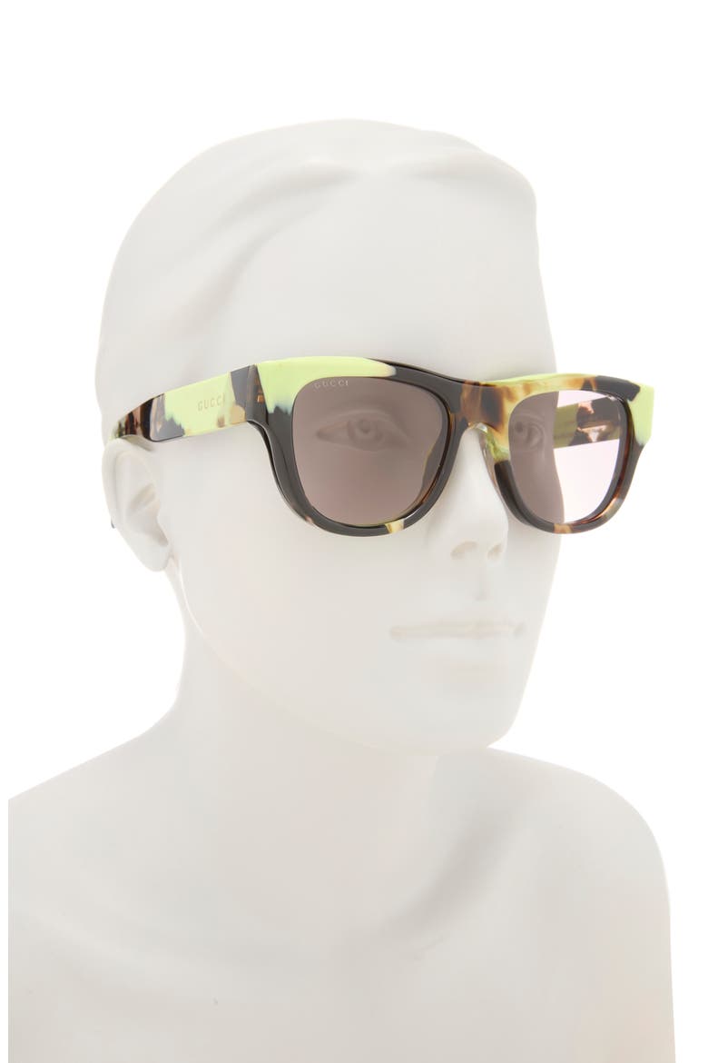 51mm Square Sunglasses, Alternate, color, HAVANA HAVANA BROWN