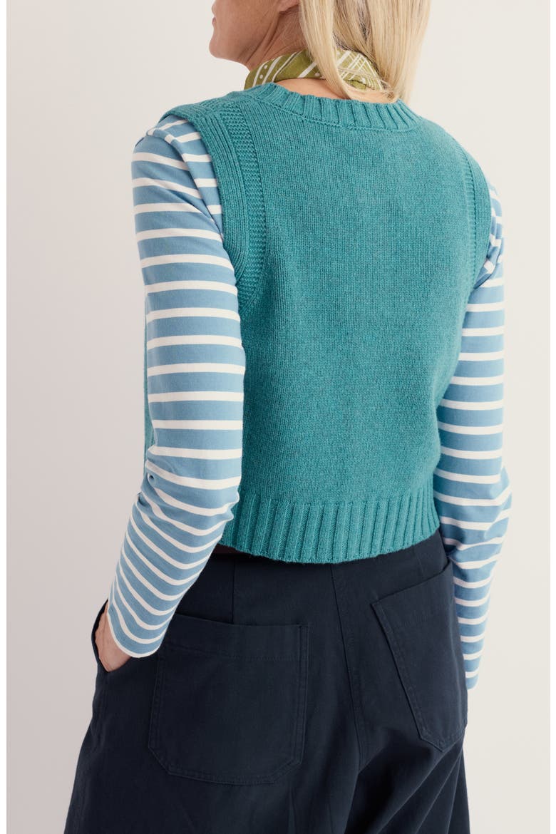 Derwenn Sweater Vest, Alternate, color, ESTUARY