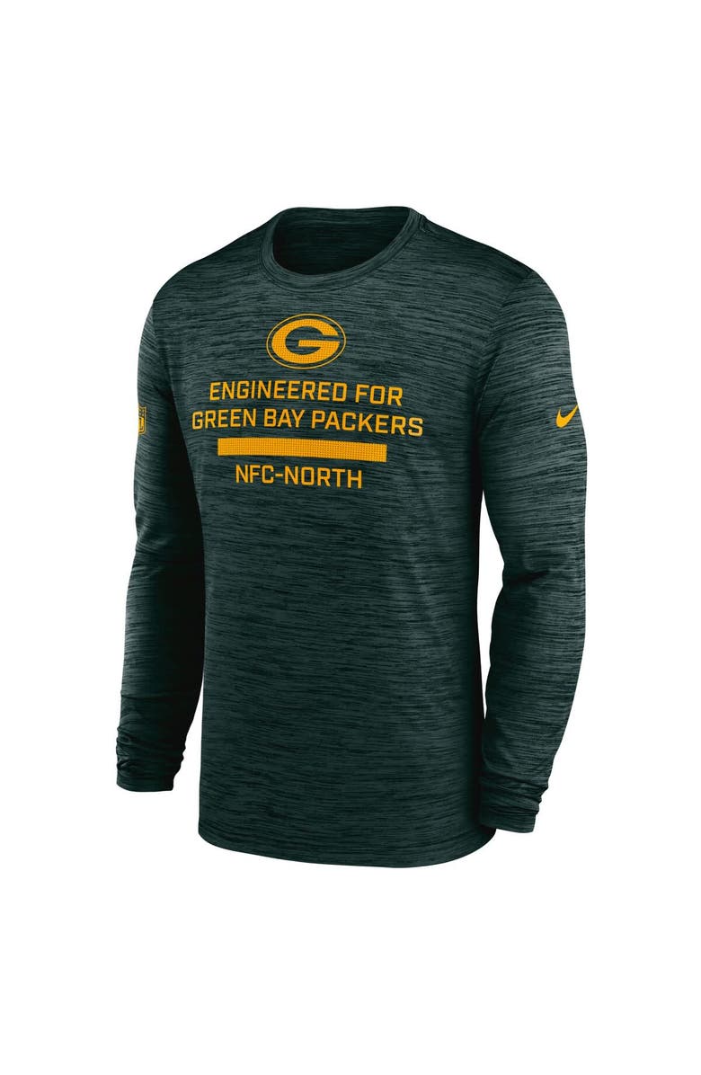 Nike Men's Nike Green Green Bay Packers Sideline Velocity Performance Long Sleeve T-Shirt, Alternate, color, Green