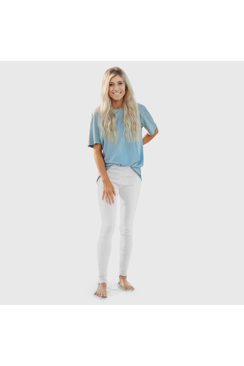 Women's Soft 100% Cotton Everyday Wear Petite Leggings, Main, color, White