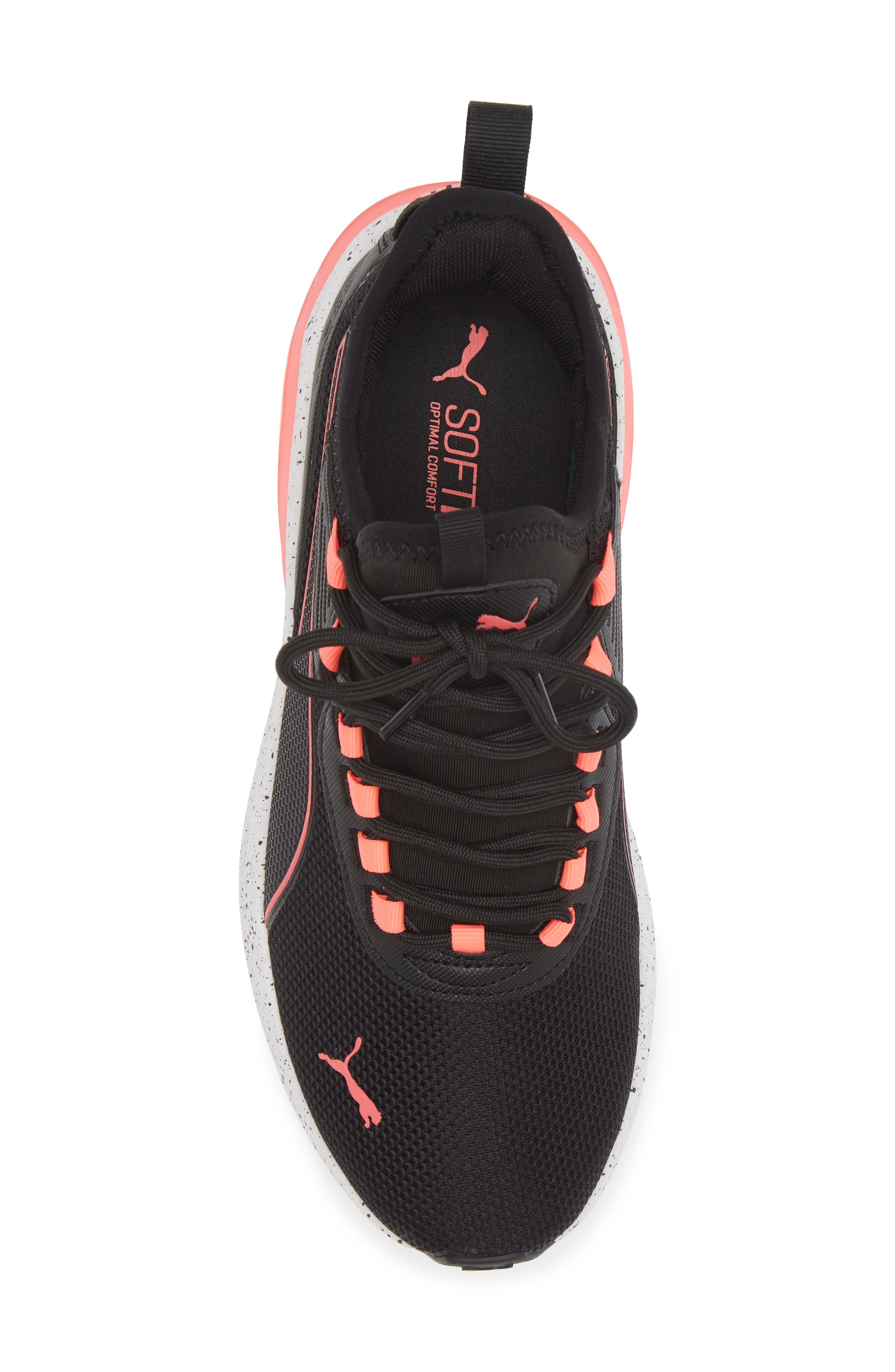 PUMA Amplifier Speckled Sneaker, Alternate, color, Puma Black-Sunset Glow
