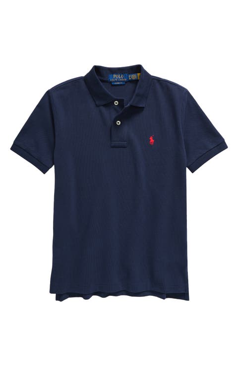 Kids' Solid Cotton Piqué Knit Polo (Big Kid)