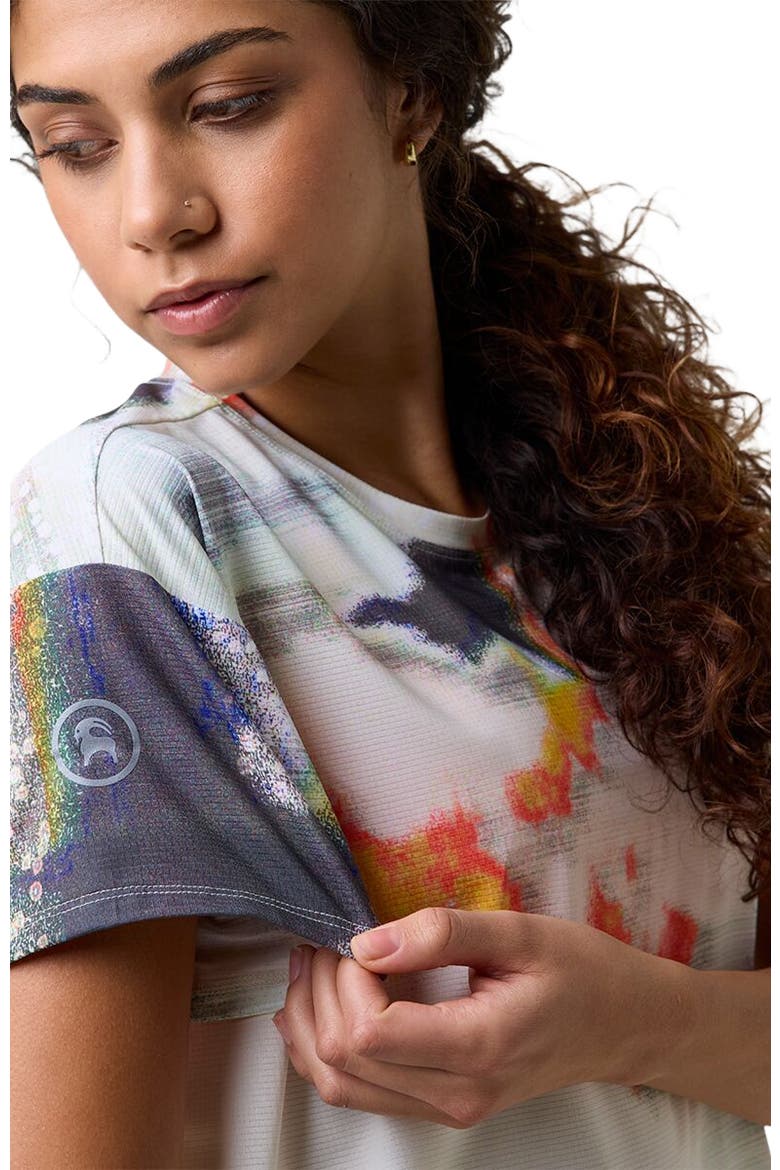 Wasatch Adventure Run T-Shirt - Women's, Alternate, color, Multi Glitch Print