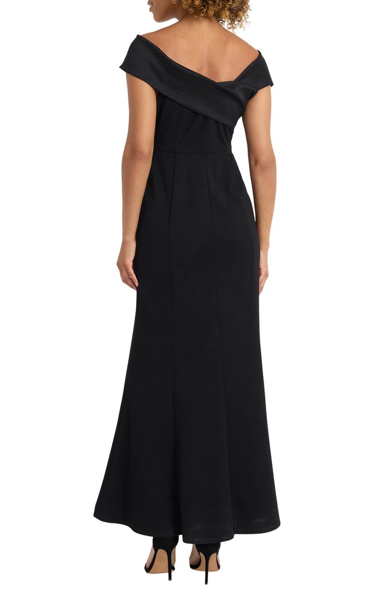 Maggy London Twist Front Off the Shoulder Gown, Alternate, color, 