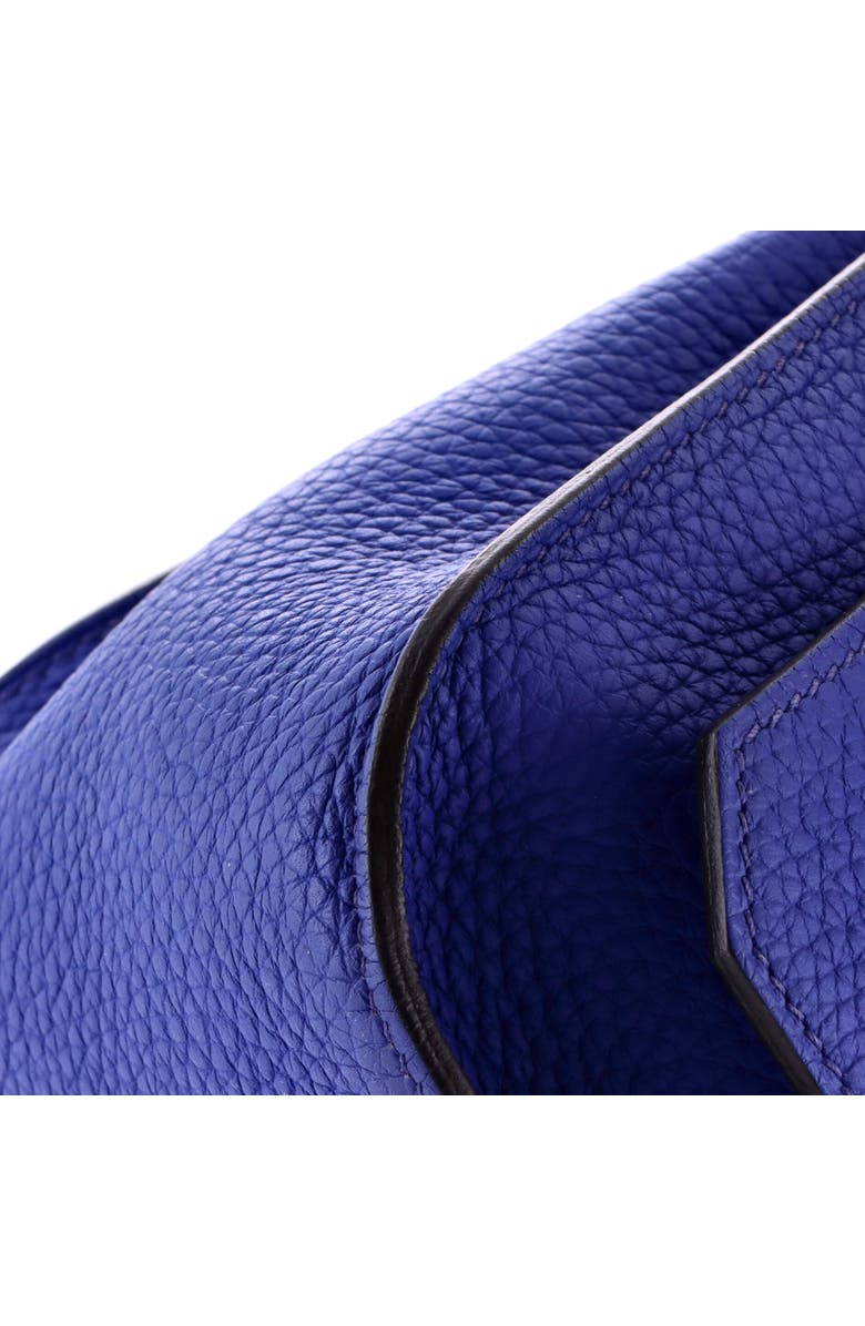 Pre-Owned Hermes Jypsiere Bag Clemence 28, Alternate, color, Bleu Electrique