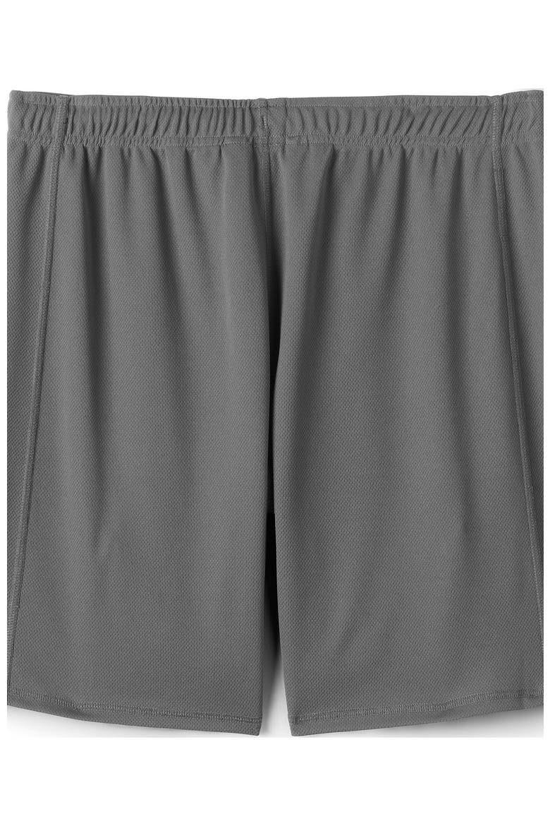 School Uniform  Mesh Gym Shorts, Alternate, color, Stone Gray