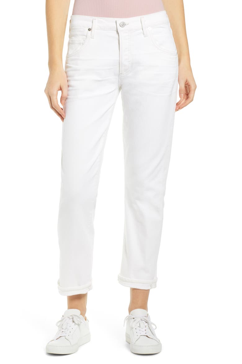 Emerson Slim Boyfriend Jeans, Main, color, ZEN