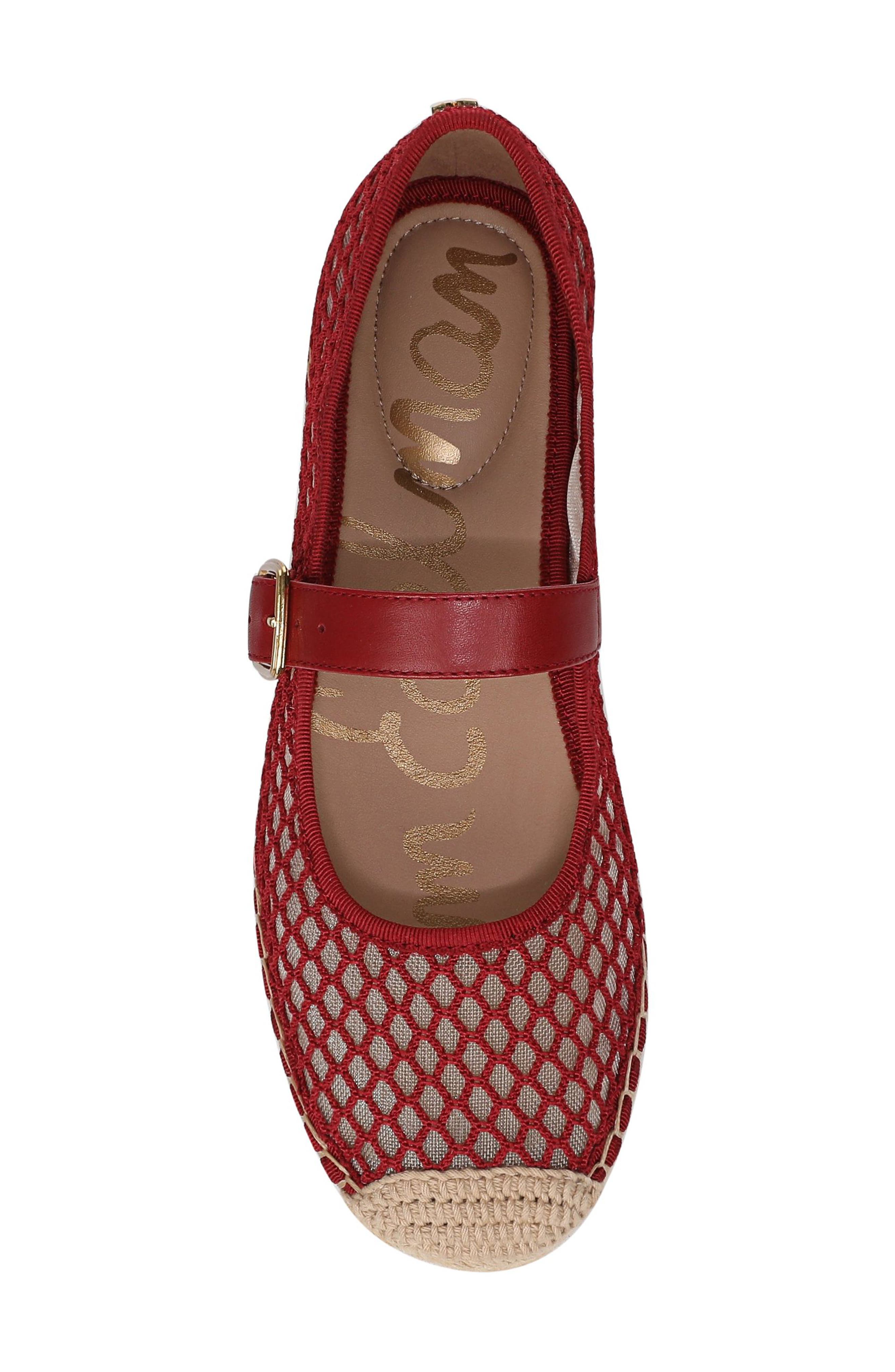 Mackiemesh Mary Jane Platform Espadrille, Alternate, color, DEEP SCARLET