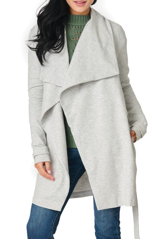GIBSONLOOK Belted Ponte Topper Jacket in H Grey  product