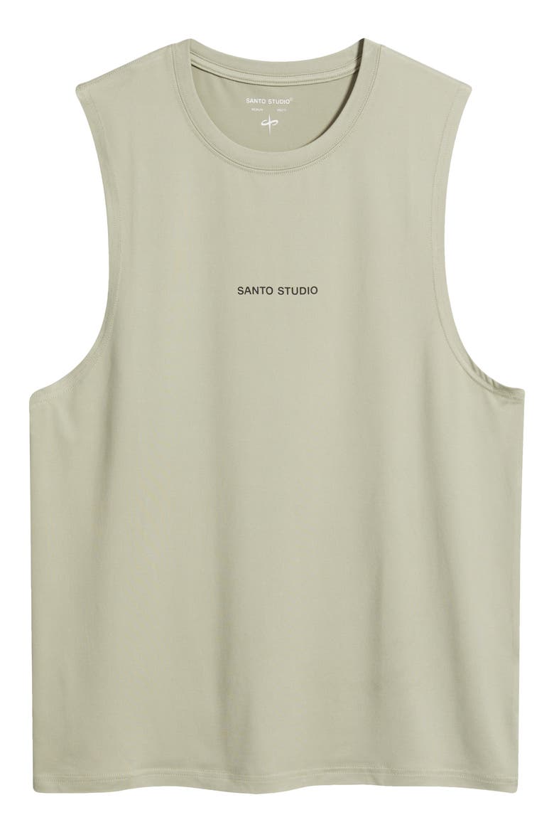 Tempo Wordmark Tech Tank, Alternate, color, CEMENT