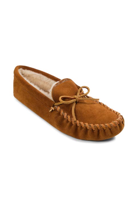Faux Fur Lined Soft Sole Slipper (Men)