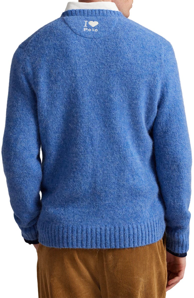 Polo Ralph Lauren Ralph Intarsia Graphic Sweater, Alternate, color, Blue Combo