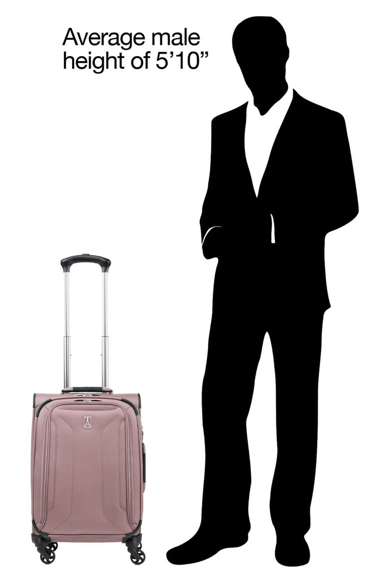 Pilot Air™ 2 21-Inch Expandable Carry-on Spinner Luggage, Alternate, color, VELVET PINK