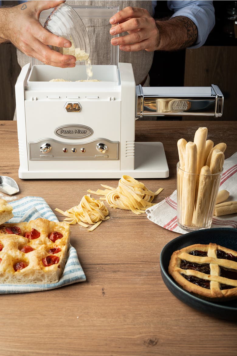Electric Pasta Fresca Machine, Includes Lasagna, Fettuccine, Tagliolini, Alternate, color, Silver