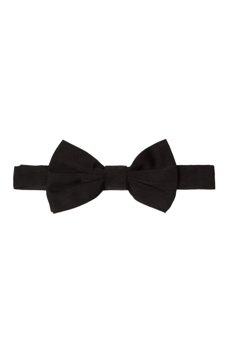 Robert Talbott Walter Grosgrain Pre-Tied Bow Tie, Main, color, Black