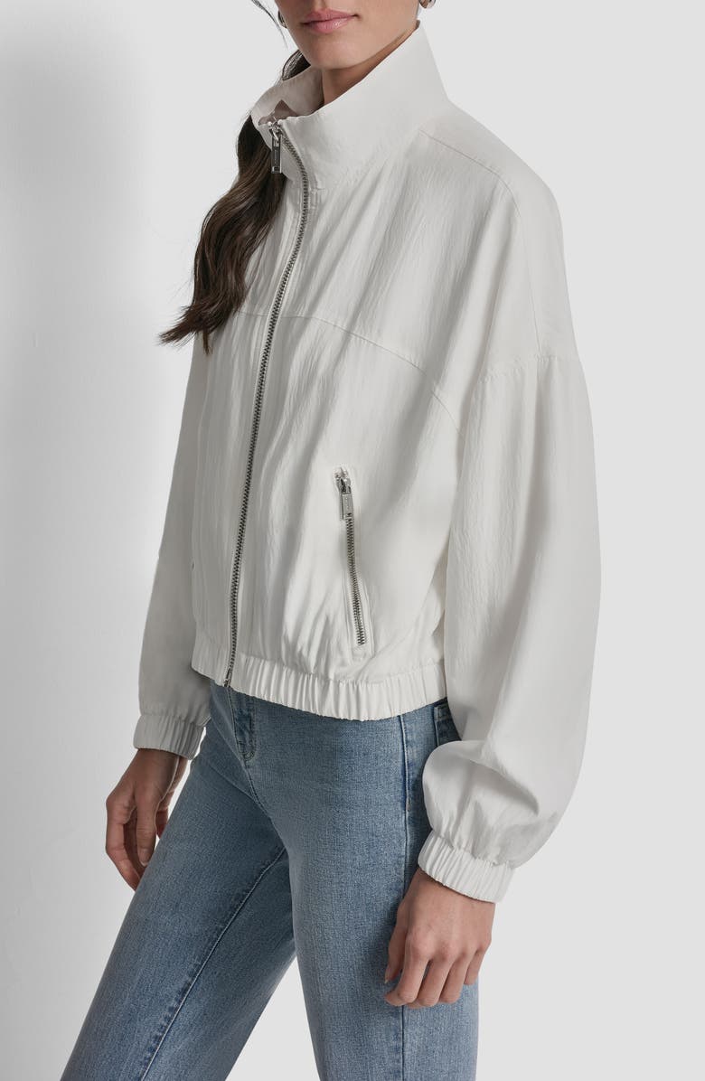 DKNY 1989 Logo Jacket, Alternate, color, Ivory