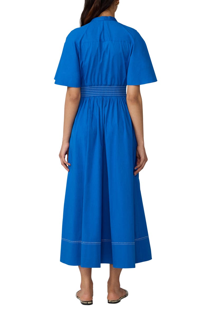 Diane von Furstenberg Dawn Stretch Cotton Poplin Midi Dress, Alternate, color, Carfu