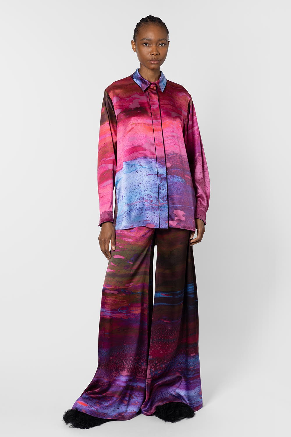 Leonara Printed Silk Top