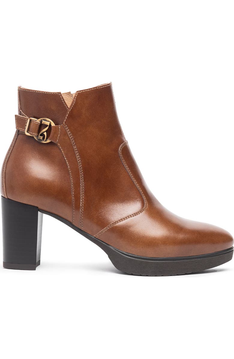 NeroGiardini Platform Bootie, Alternate, color, Cognac