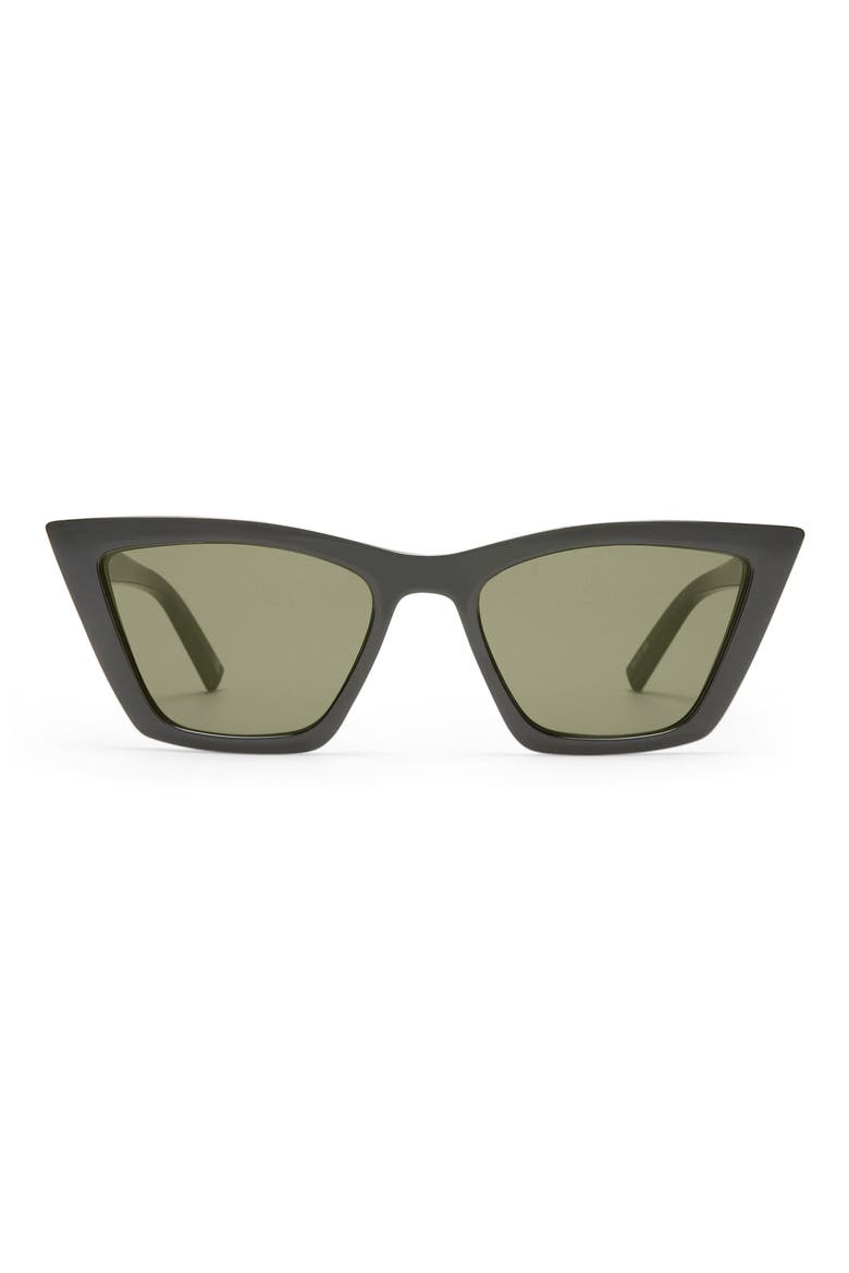 Velodrome 54mm Cat Eye Sunglasses, Main, color, BLACK