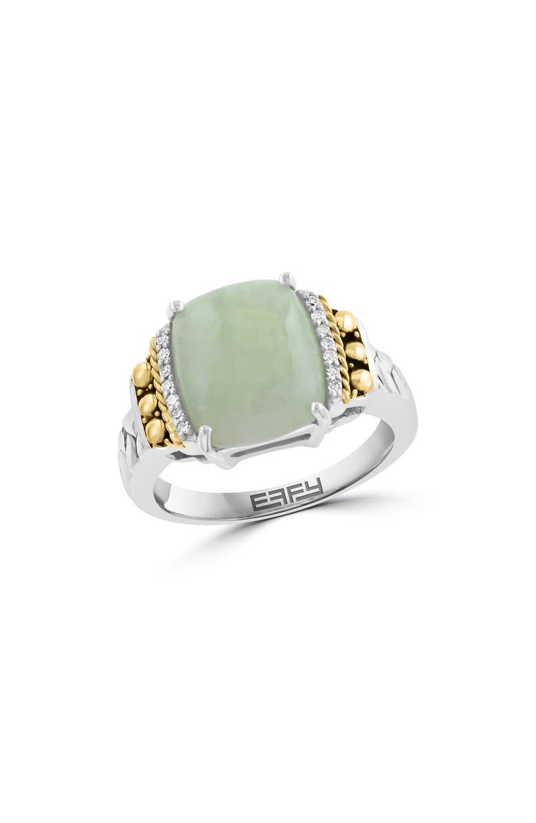 EFFY Jade & Diamond Ring, Main, color, Green