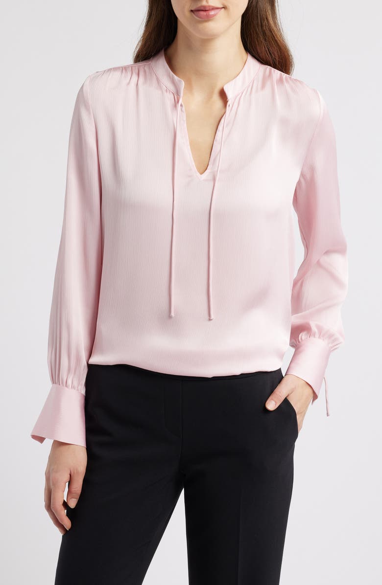 Anne Klein Crepe Top, Main, color, 