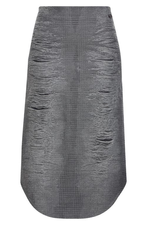 DIESEL DIESEL® O-TAVY PRINCE OF WALES CHECK MIDI SKIRT 
