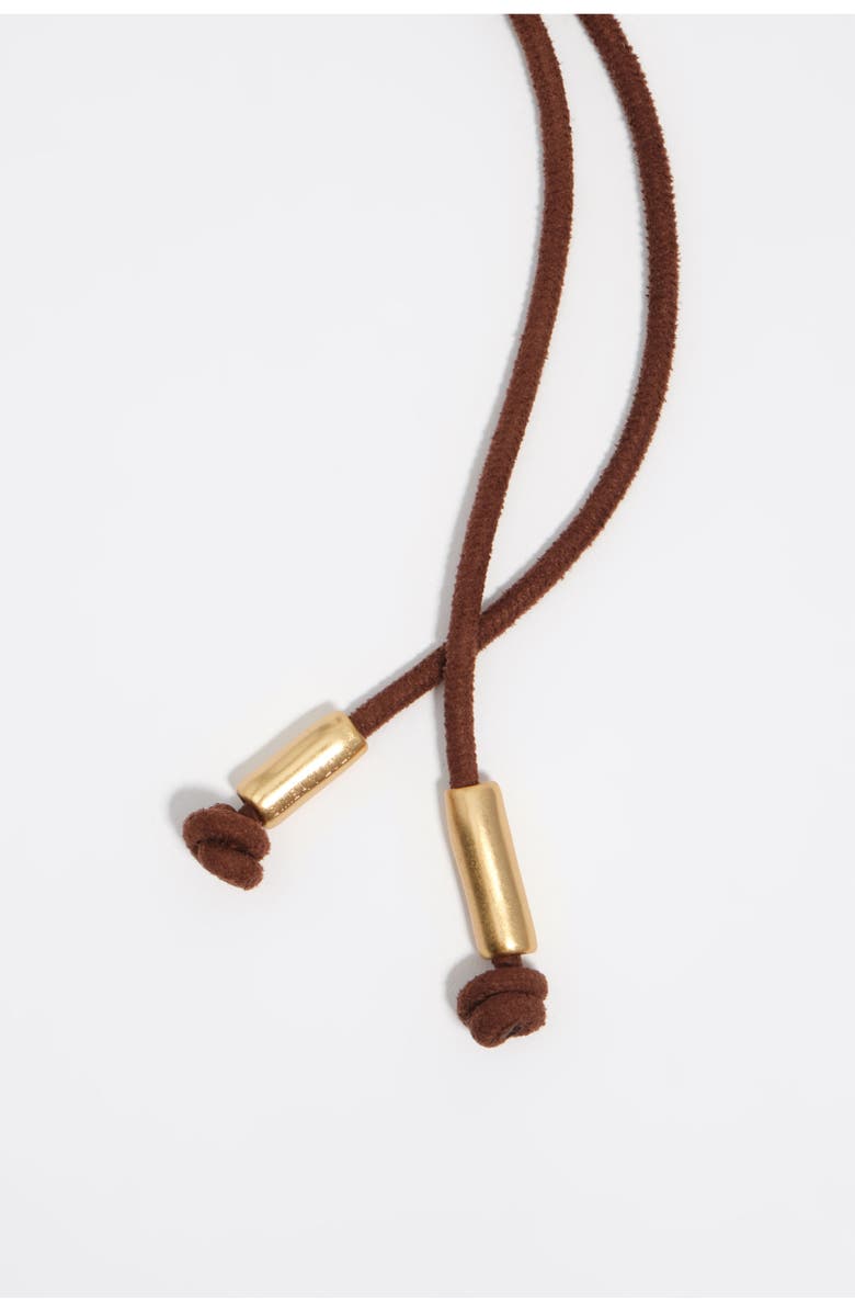 Bimba y Lola And Amber Resin Stone Necklace, Alternate, color, Coral