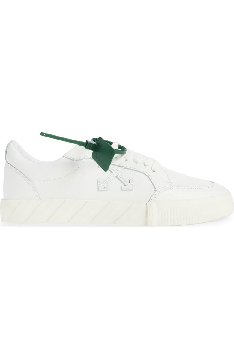 Off-White Low Vulcanized Calf Leather Sneaker, Alternate, color,
