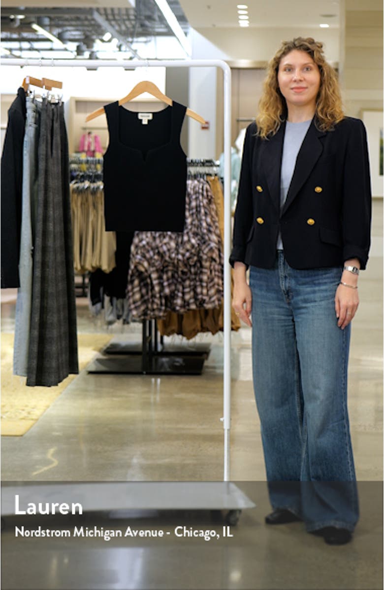 Notched Rib Sweater Tank, sales video thumbnail