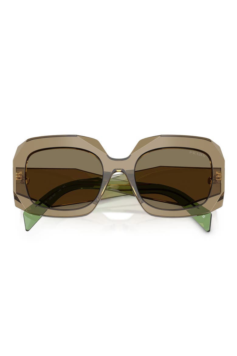 55mm Square Sunglasses, Alternate, color, TERRA / LIGHT BROWN