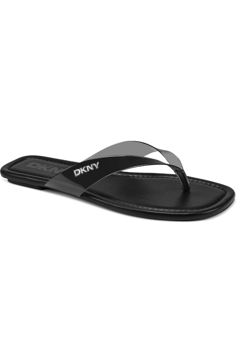 DKNY Hampton Flip Flop, Main, color, Black