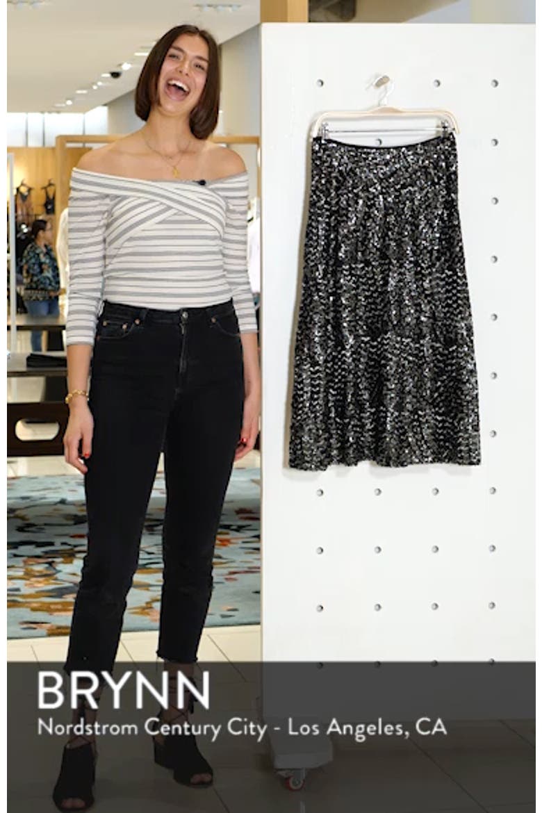Sequin Midi Skirt (Nordstrom Exclusive) video