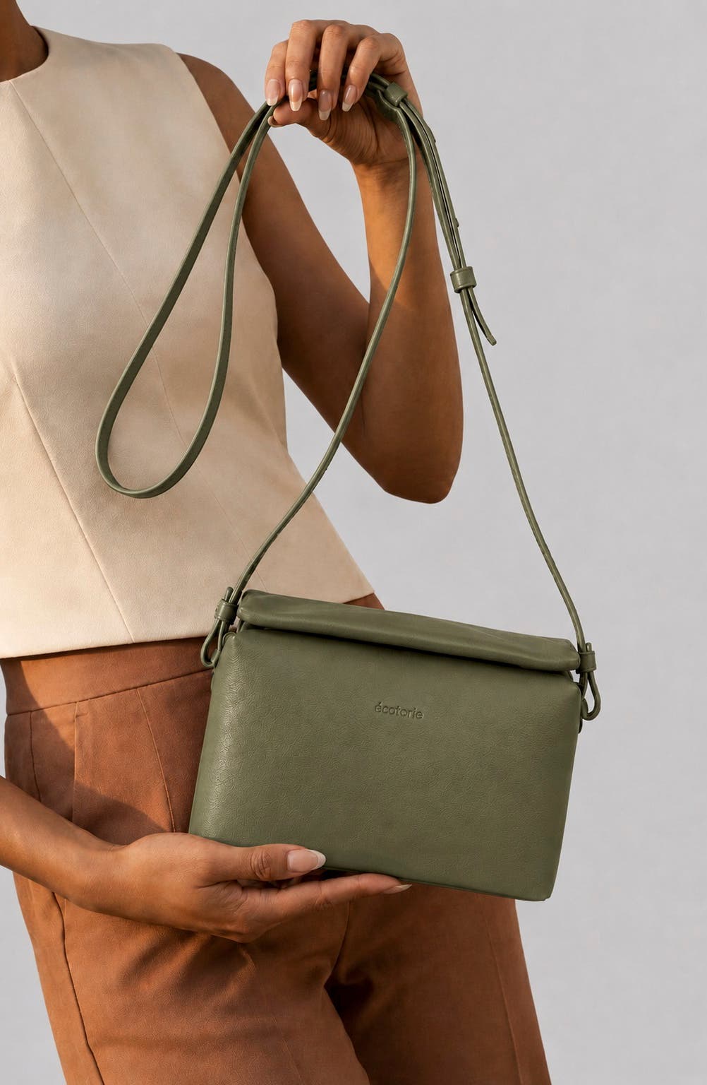 Agnes Leather Crossbody Bag, Alternate, color, SEA KELP