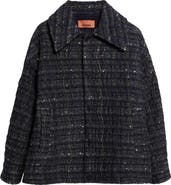 Missoni Padded Metallic Wave Check Overshirt