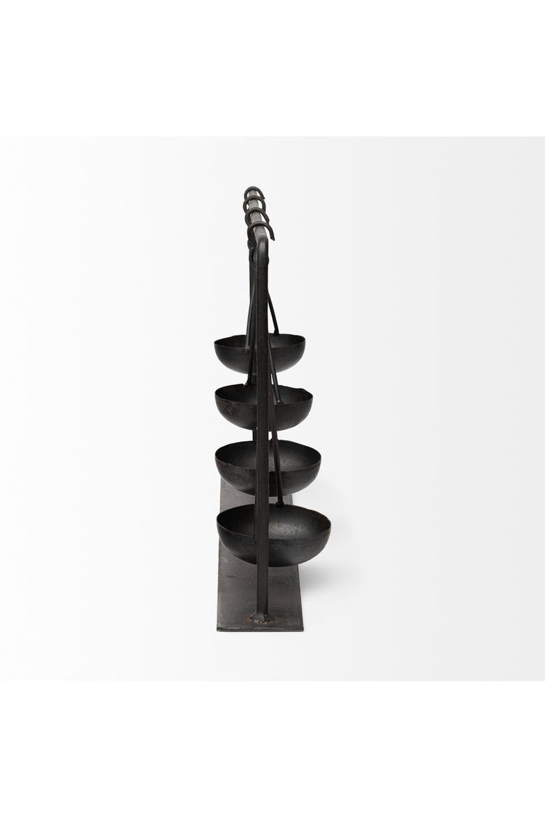 Enos Metal Ancient Spice Market Decorative Display, Alternate, color, Black