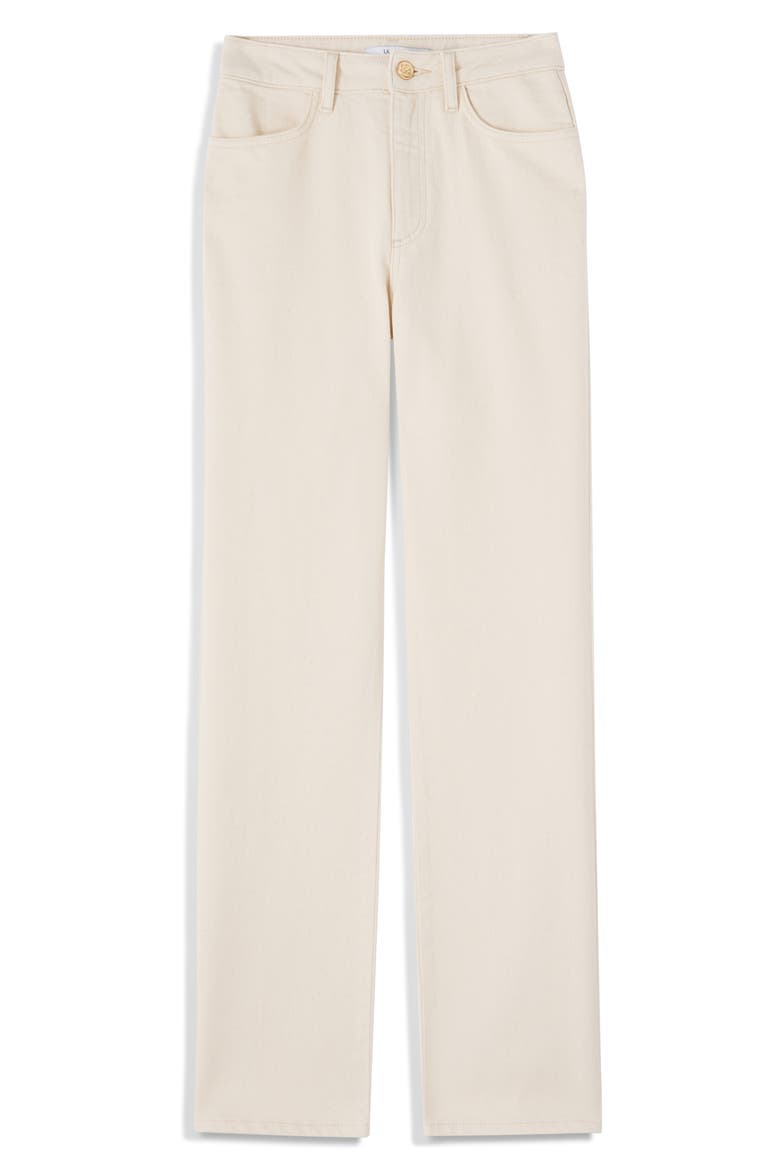 Clara Straight Leg Jeans, Alternate, color, ECRU