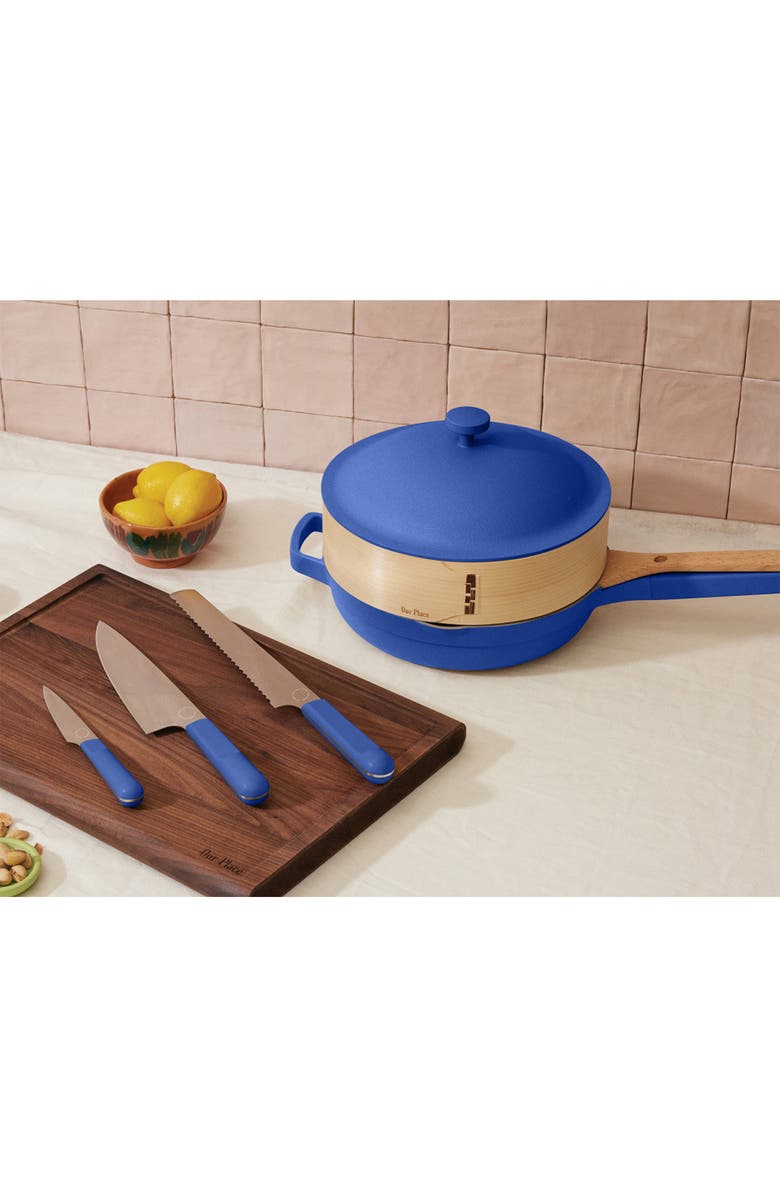 Our Place 3-Piece Kitchen Knife Set, Alternate, color, Azul
